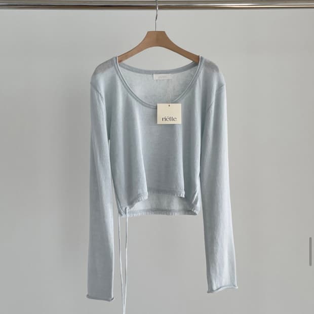 [리에뜨 Riette] 샌디 유넥 니트 (소라)