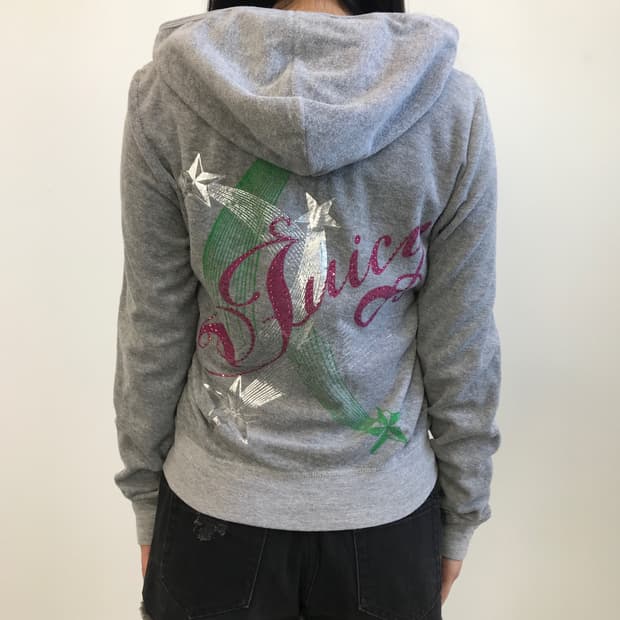 'Juicy Couture' Y2k Velvet Hoodie Zip up