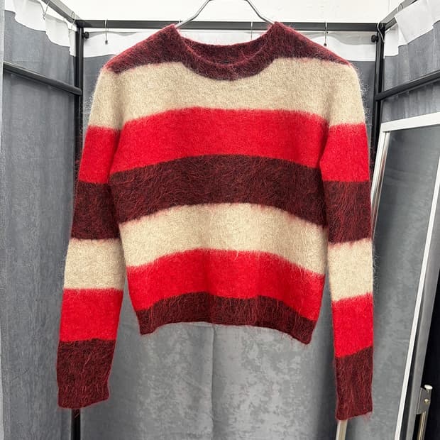 로베르토 콜리나 모헤어 니트/머플러 세트