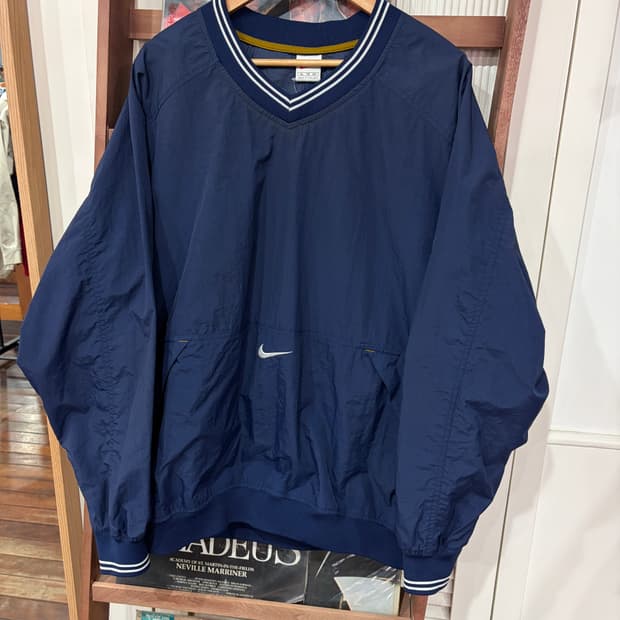 J40 90s 나이키 미들로고 풀오버 윈드브레이커