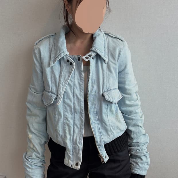 발렌시아가 트루퍼 데님 자켓