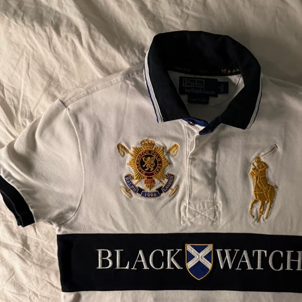 폴로 빅포니 블랙워치 카라 반팔