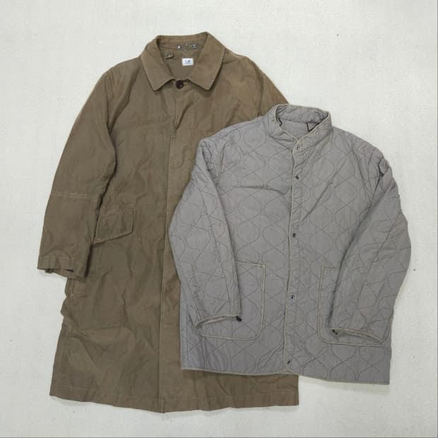 cp컴퍼니 트렌치 코트 / 퀼팅 라이너 자켓