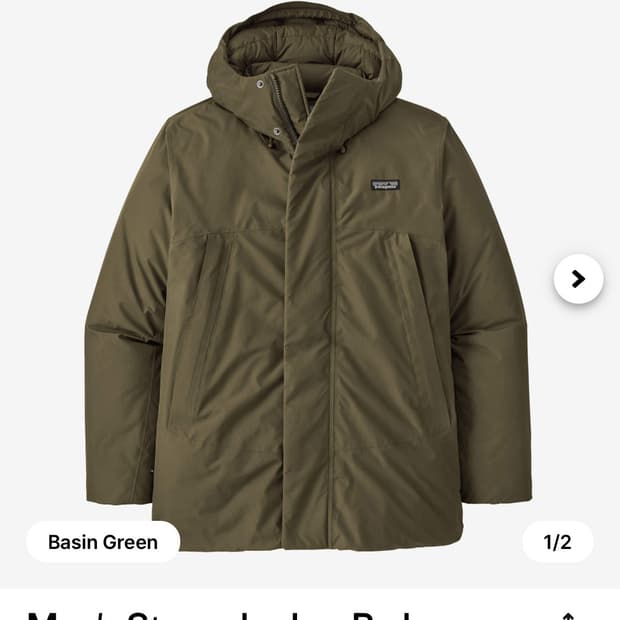 파타고니아 스톰쉐도우 고어텍스 파카자켓/M