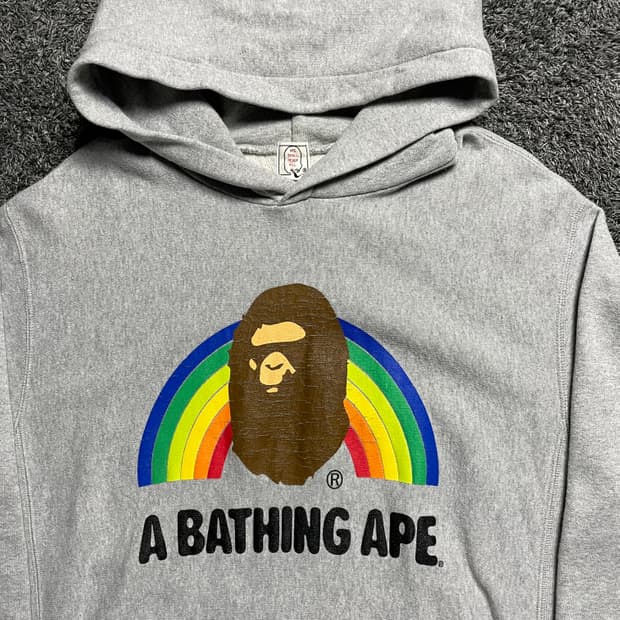 90's 베이프 그레이 스웻 후디