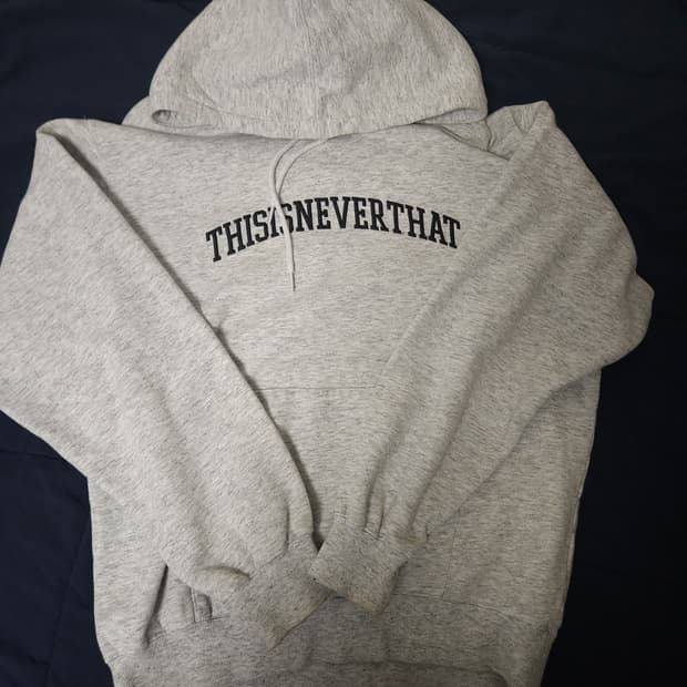 디스이스네버뎃 화이트 후드티 M