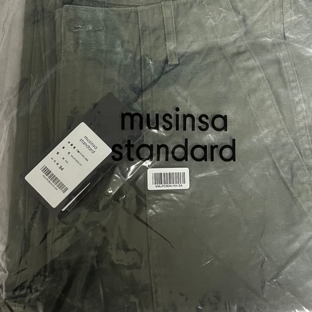 무탠다드 퍼티그 팬츠 34 미사용 새제품