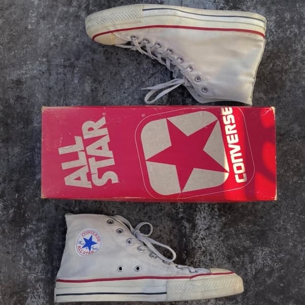 컨버스 7-80s 화이트 하이 us9 (270~275) 빈티지 USA