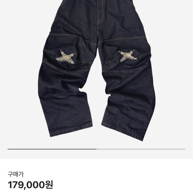 아오이로 Aoiro Ooki Feather Denim Pants
