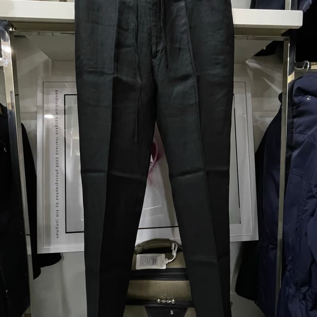 폴로랄프로렌(퍼플라벨)/블랙 린넨팬츠