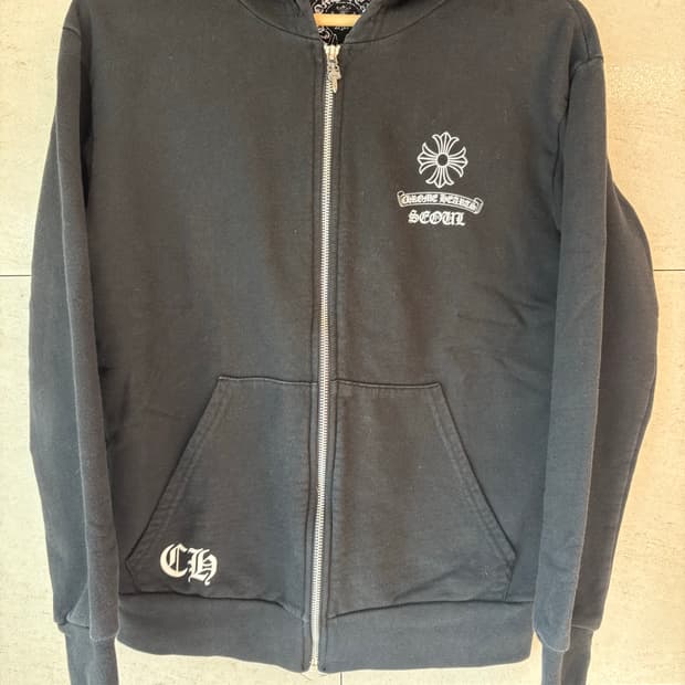 크롬하츠 백화점판 세메터리 후드집업