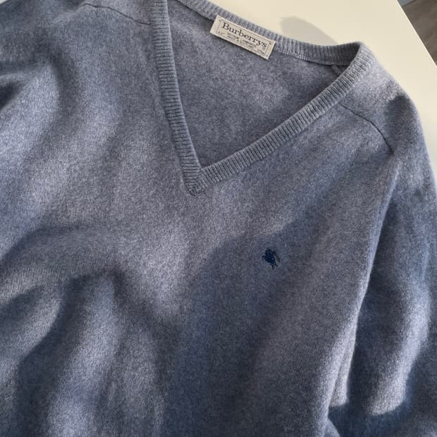 버버리 크레스트 로고 램스울 니트