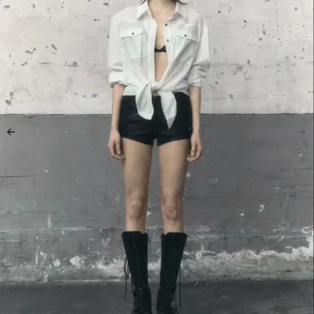 보헤미안서울 워시드 코튼 웨스턴 셔츠