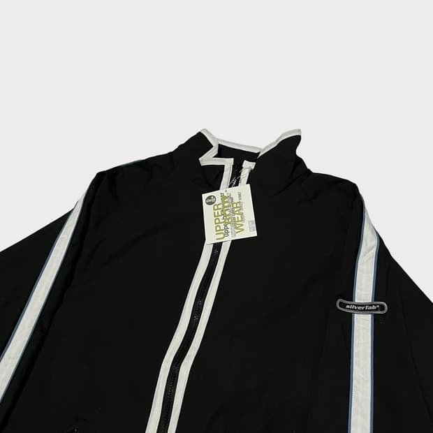 Leivs silver tab zip up jacket
