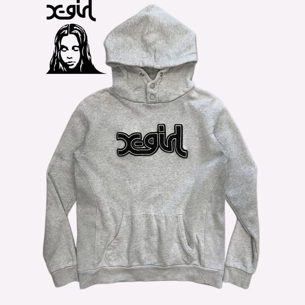 X-GRIL boucle logo hood t-shirt