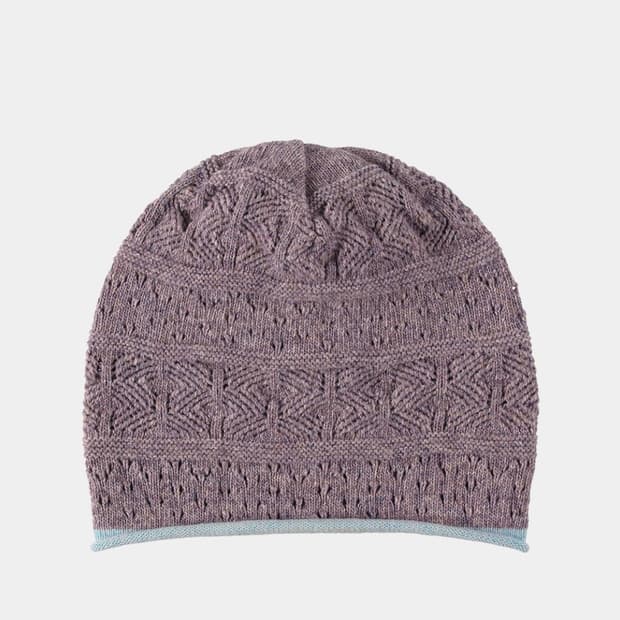 하이산 더스티 니트 비니 라벤더