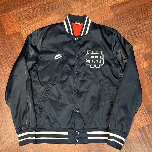 나이키 새틴 블랙 바시티 M