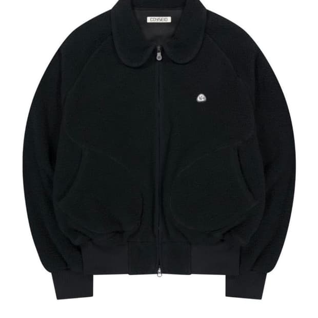 코이세이오 라운드 플리스 자켓 블랙