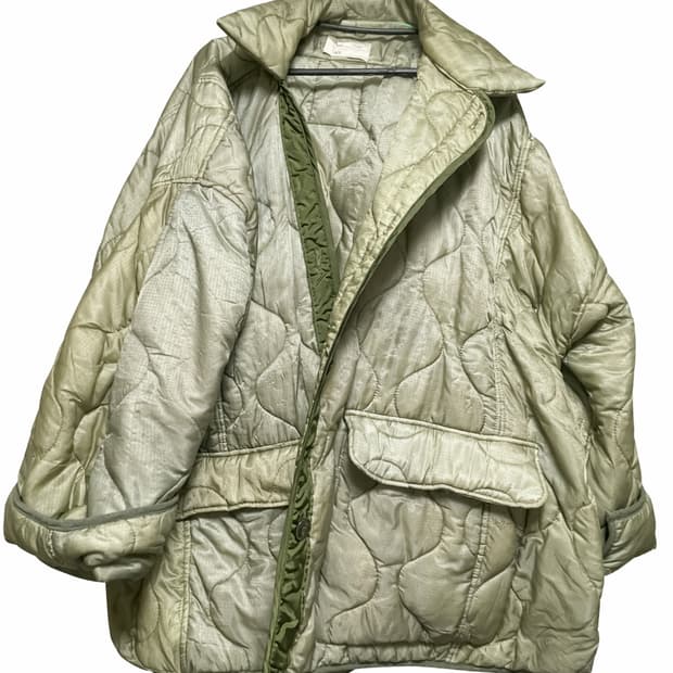 77circa 나나써카 퀄팅 라이너 오버 코트