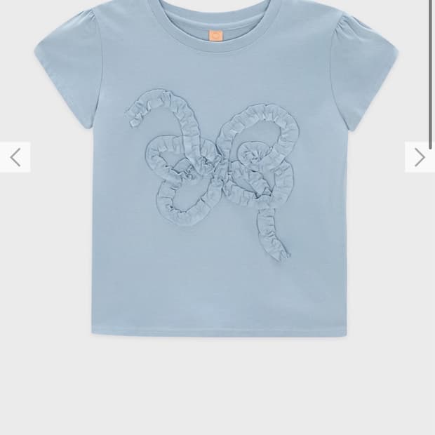 시눈 Butterfly Frill T-Shirts m
