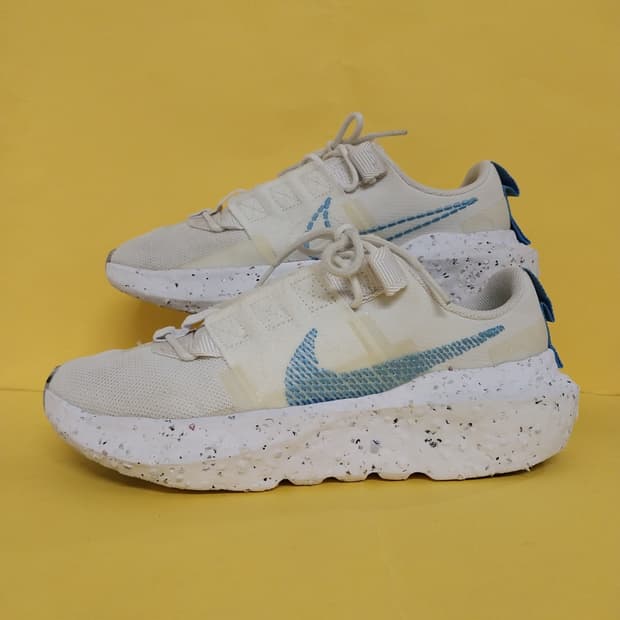 여성 나이키 크레이터 임팩트 화이트 유니버시티블루 운동화 (230)