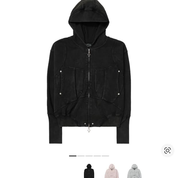 미스치프 빅포켓 후드 워시드 블랙 s