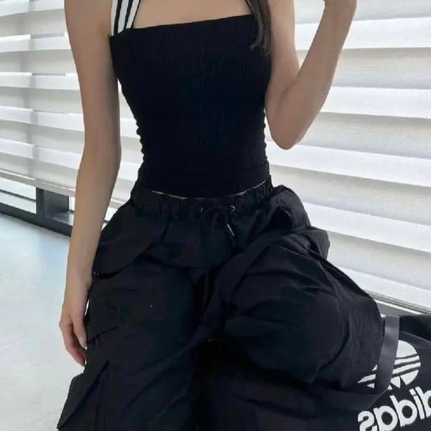 유이브빈티지 아디다스커스텀 홀터넥나시