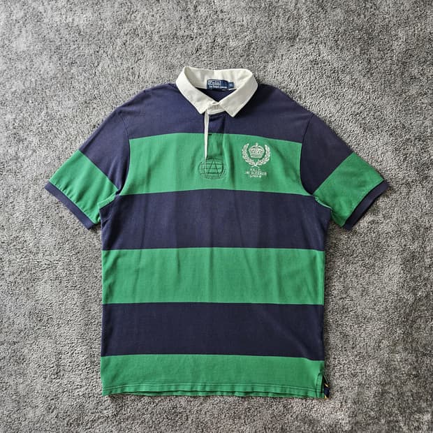 [무료배송] POLO RALPH LAUREN 단가라 반팔 폴로셔츠