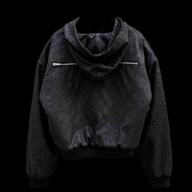 (구매)preoccupy 크랙 스킨 후드 봄버 os