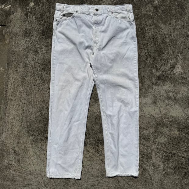 [40] 90s 리바이스 505 흰청 데님 팬츠