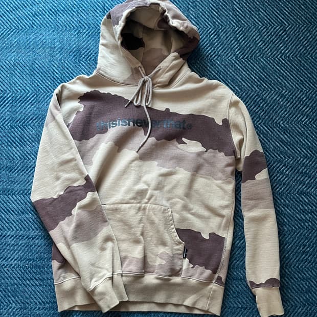 디스이즈네버댓 밀리터리 기모 후드티