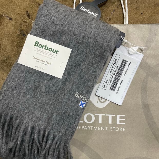 바버/그레이모100머플러(신품)