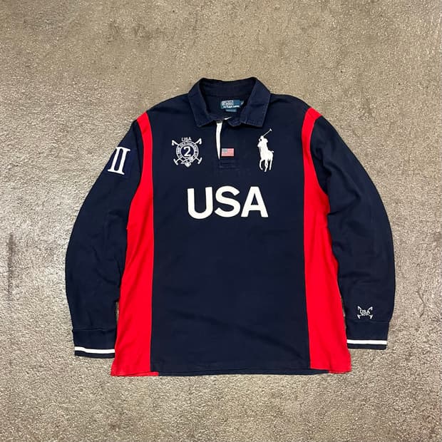 00s 폴로 USA 럭비 셔츠 (105-110)