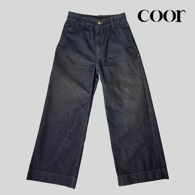 [M 30]COOR 쿠어 언체인징 와이드 데님 팬츠