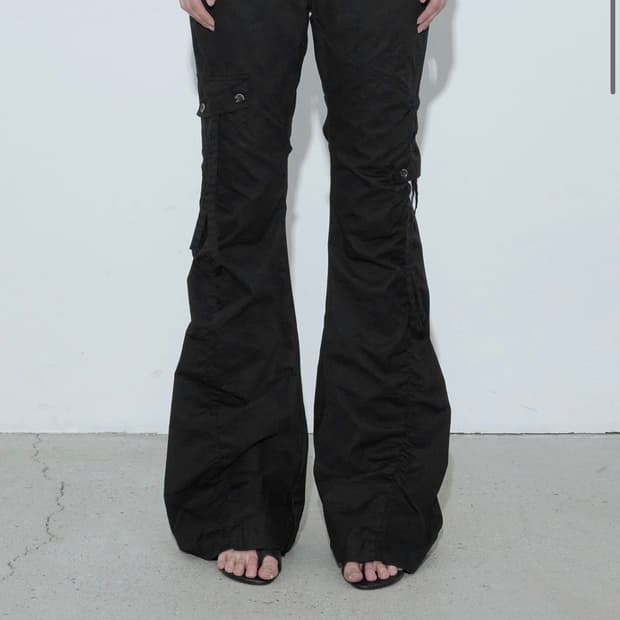 보헤미안서울 washed shirring cargo pants