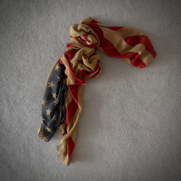 Flag vintage scarf