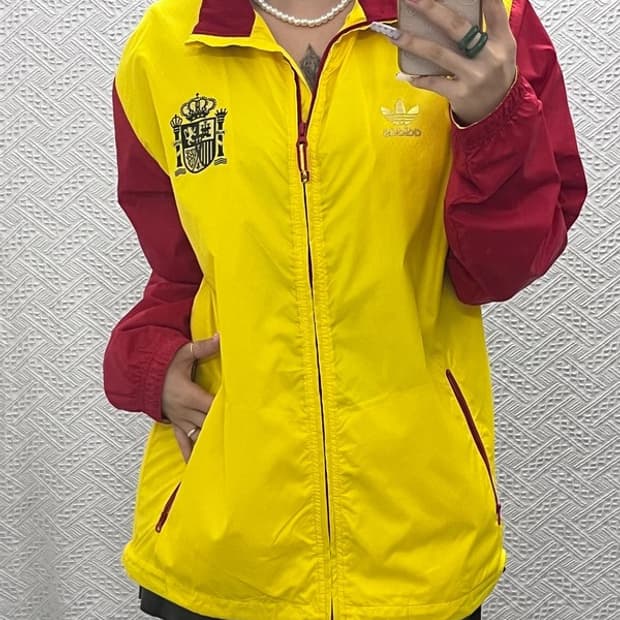 아디다스 올드스쿨 레트로 스페인 에스파냐 바람막이 자켓 M C13305