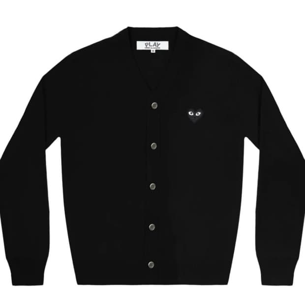 꼼데가르송 가디건 블랙