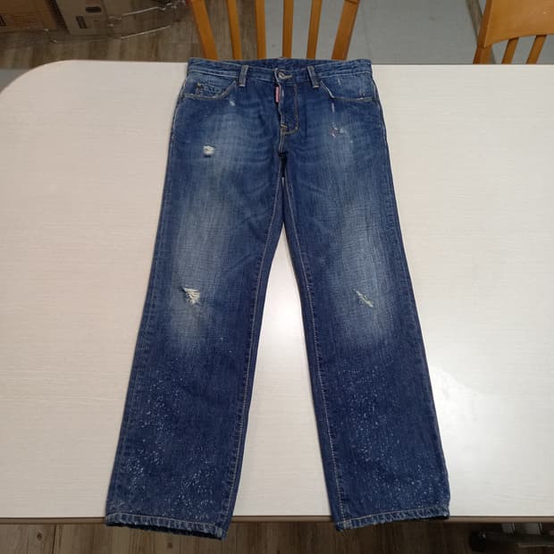 29 DSQUARED2 Italy 데미지워싱 페인티드 일자진 29-563