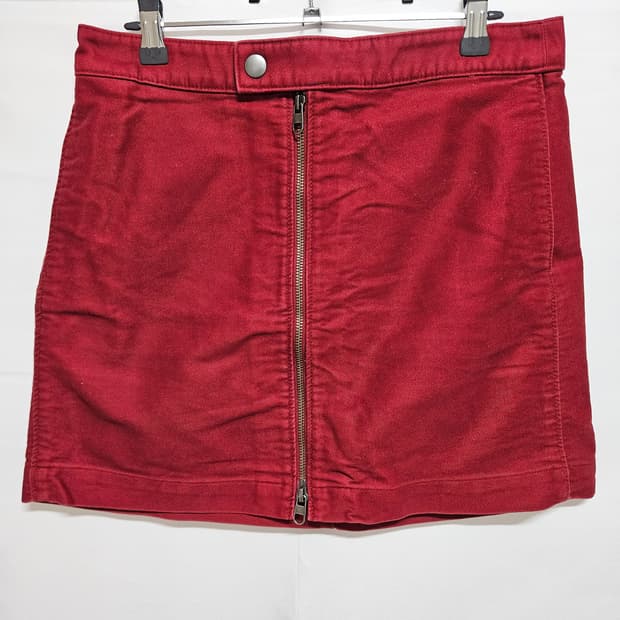 28 유니클로 U 2way 지퍼 미디스커트