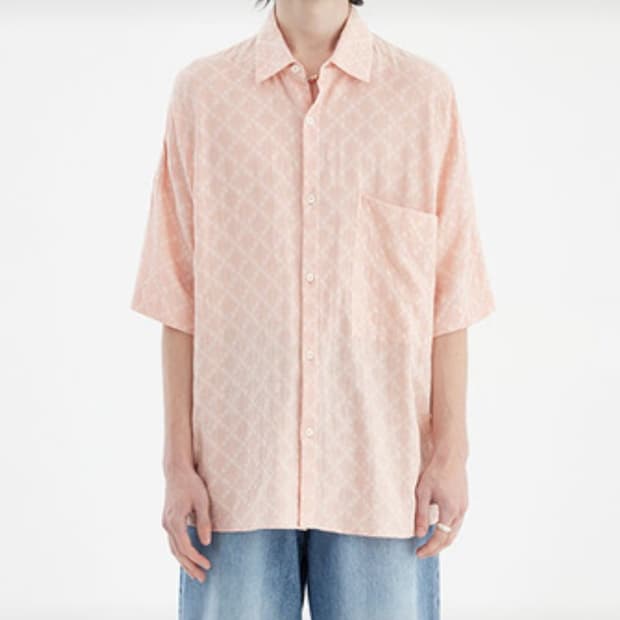 [M] 유스 반팔 셔츠 핑크 youth