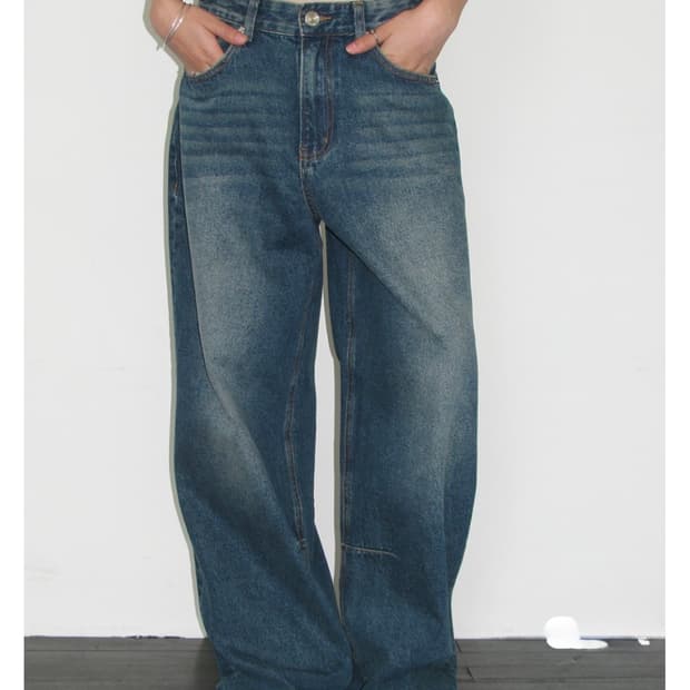 millo archive vintage wide denim pants