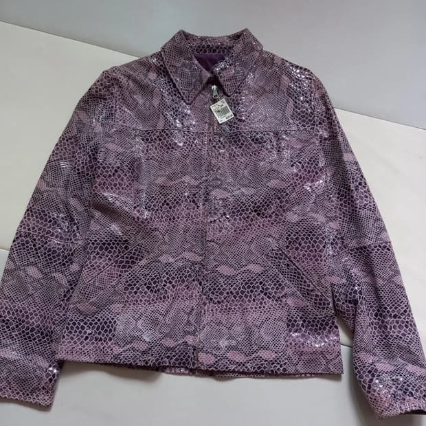 Vera pelle  Italy 이태리 뱀피 자켓 갸루히메y2k수입의류