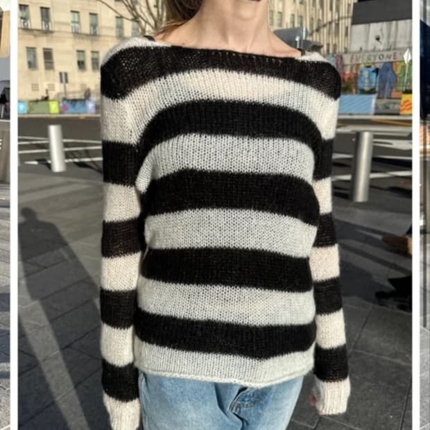 구해요) 브렌디멜빌 스트라이프 니트