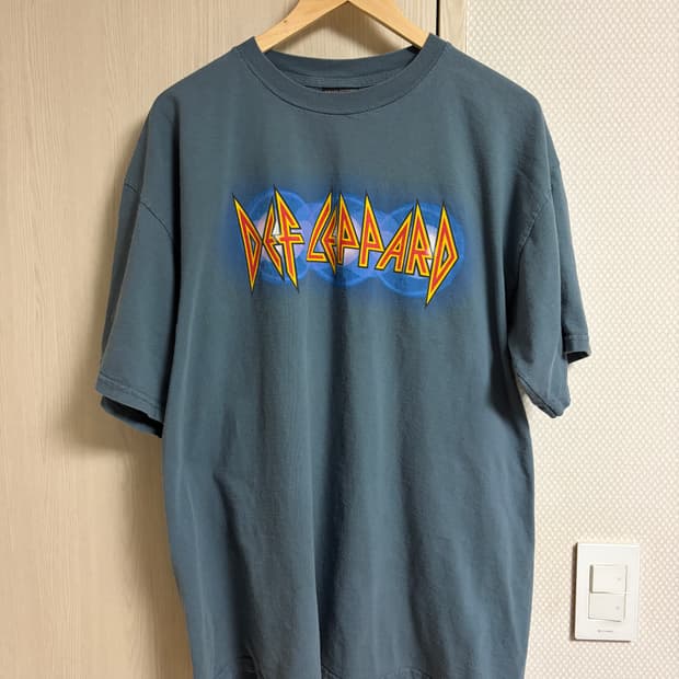 90-00s Def Leppard 티셔츠 xl
