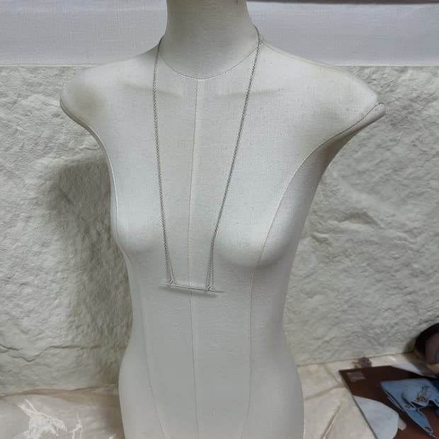 빈티지 마테 실퍼톤 이쑤시개 목걸이