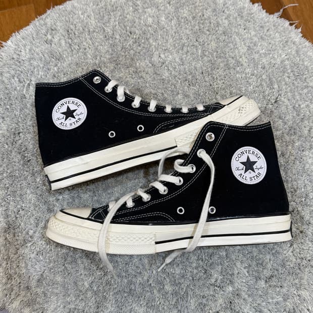 [280] 컨버스 척 70 하이 블랙 하이 스니커즈