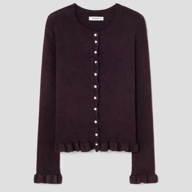 에잇세컨즈 프릴 가디건