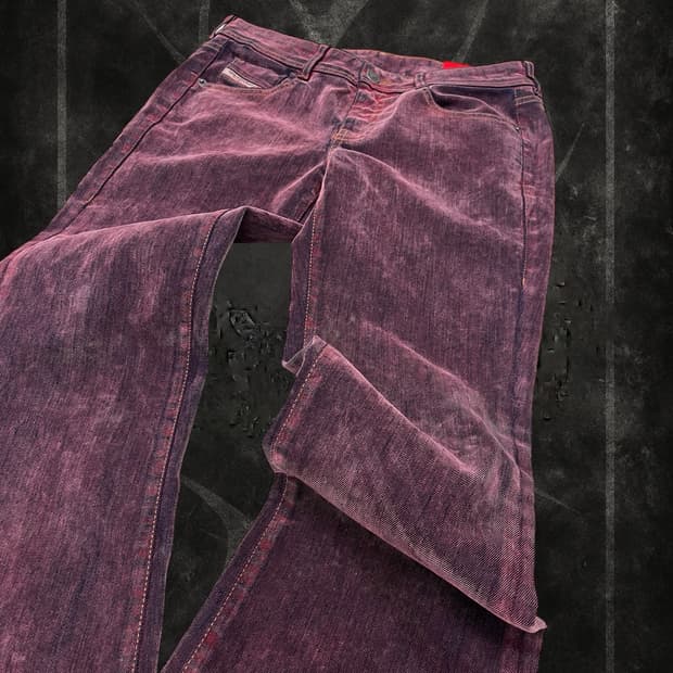 'DIESEL' mixed-fabric pants