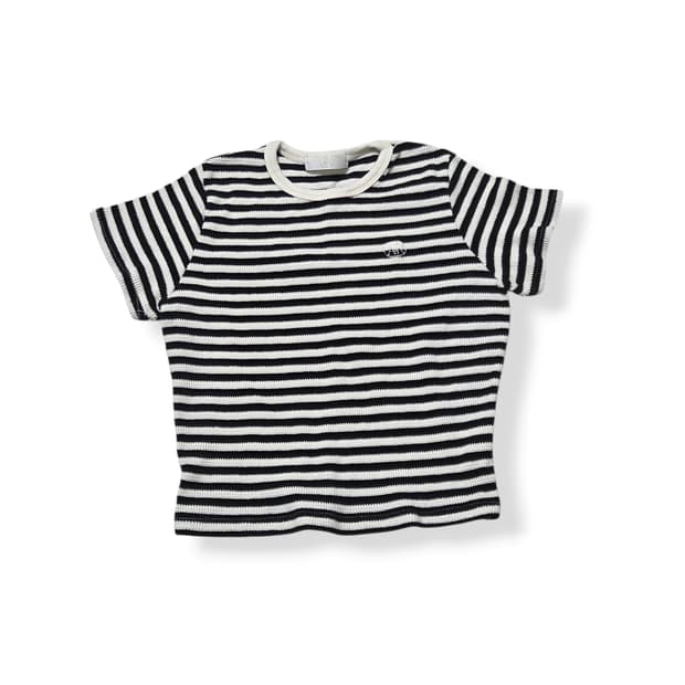 ATTRANGS 아뜨랑스 여성 단가라 스트라이프
반팔 티셔츠